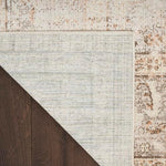 Nourison Astra Machine Washable Beige 5'3" x 7' Area Rug, Easy Clean, Non Shedding, Bed Room, Living Room, Dining Room, Kitchen (5' x 7')