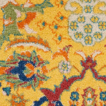 Nourison Allur Traditional Yellow/Multi 3' x 5' Area--Rug, Easy--Cleaning, Non Shedding, Bed Room, Living Room, Dining Room, Kitchen (3x5)