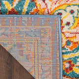 Nourison Passion Navy Multicolor 2'2" x 10' Area Rug, Farmhouse, Transitional, Bed Room, Living Room, Dining Room, Kitchen, Easy Clean, Non Shedding, (10' Runner)