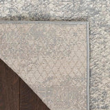 Nourison Splendid Modern Light Grey 3'11" x 5'11" Area Rug, Easy Clean, Non Shedding, Bed Room, Living Room, Dining Room, Kitchen (4x6)
