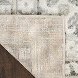 Nourison Serenity Home Vintage Ivory Grey 5'3" x 7'3" Area -Rug, Easy -Cleaning, Non Shedding, Bed Room, Living Room, Dining Room, Backyard, Deck, Patio (5x7)