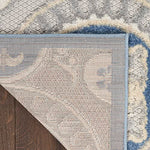 Nourison Aloha Indoor/Outdoor Blue/Grey 2'8" x 4' Area Rug, Easy Cleaning, Non Shedding, Bed Room, Living Room, Dining Room, Backyard, Deck, Patio, High-traffic Areas (2x4)