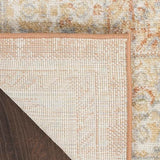 Nourison Essentials 4' x 6' Beige Rust Indoor/Outdoor Vintage Distressed Geometric Area Rug