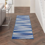 Nourison Whimsicle Abstract Blue Multicolor 2' x 8' Area Rug, Easy Cleaning, Non Shedding, Bed Room, Living Room, Dining Room, Kitchen (2x8)