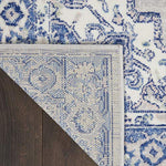 Nourison Whimsicle Traditional Grey Blue 6' x 9' Area Rug, Easy Cleaning, Non Shedding, Bed Room, Living Room, Dining Room, Kitchen (6x9)