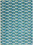 Nourison Harper Contemporary Blue 2'2'' x 3'9'' Area-Rug, Easy-Cleaning, Non Shedding, Bed Room, Living Room, Dining Room, Kitchen (2x4)