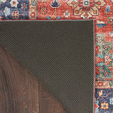 Nourison Fulton Traditional Rust 5' x 7' Area -Rug, Easy -Cleaning, Non Shedding, Bed Room, Living Room, Dining Room, Kitchen (5x7)