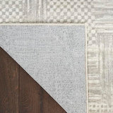 Nourison Glam Modern Silver Grey 2'3" x 7'6" Area -Rug, Easy -Cleaning, Non Shedding, Bed Room, Living Room, Dining Room, Kitchen (2x8)