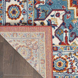 Nourison Passion Traditional Red Multi Colored 2'2" x 7'6" Area -Rug, Easy -Cleaning, Non Shedding, Bed Room, Living Room, Dining Room, Kitchen (2x8)