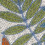 Nourison Aloha Indoor/Outdoor Tropical Botanical Ivory/Multi 2'8" x 4' Area Rug, (3' x4')