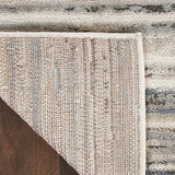 Nourison Serenity Home Abstract Ivory Grey Blue 2'2" x 7'6 Area -Rug, Easy -Cleaning, Non Shedding, Bed Room, Living Room, Dining Room, Backyard, Deck, Patio (2x8)