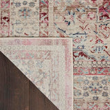 Nourison Vintage Kashan Vintage Red/Ivory 2'4" x 8' Area -Rug, Easy -Cleaning, Non Shedding, Bed Room, Living Room, Dining Room, Kitchen (2x8)