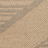 Nourison Washable Jute Geometric Natural Beige 3'11" x 5'11" Area Rug, Easy Clean, Non Shedding, Bed Room, Living Room, Dining Room, Kitchen (4x6)