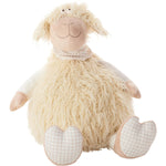 Mina Victory Plush Lines Shaggy Lamb Plush Toy Ivory 1'10" x 2'2" Plush Animal