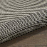 Nourison Positano Indoor-Outdoor Charcoal 5' x 7' Area Rug, Easy Cleaning, Non Shedding, Bed Room, Living Room, Dining Room, Backyard, Deck, Patio (5x7)