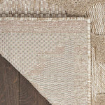 Nourison Easy Care Moroccan Natural Beige 5' x 7' Area Rug, Trellis, Easy Cleaning, Non Shedding, Bed Room, Living Room, Dining Room, Backyard, Deck, Patio (5x7)
