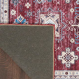 Nourison Fulton Tribal Red 1'10" x 5' Area -Rug, Easy -Cleaning, Non Shedding, Bed Room, Living Room, Dining Room, Kitchen (2x5)