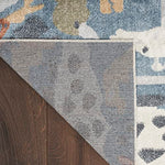 Nourison Astra Machine Washable Contemporary Multicolor 5'3" x 7' Kids Area Rug, Easy Clean, Non Shedding, Bed Room, Living Room, Dining Room, Kids Rug, Playroom, Nursery (5x7)