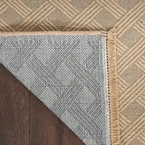 Nourison Washable Organic Geometric Natural 5'3" x 7'3" Area -Rug, Easy -Cleaning, Non Shedding, Bed Room, Living Room, Dining Room, Kitchen (5x7)