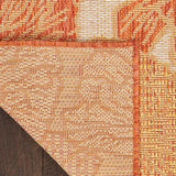 Nourison Garden Oasis Coral 6' x 9' Area Rug Easy Clean, Non Shedding, Bed Room, Living Room, Dining Room, Kitchen (6' x 9')