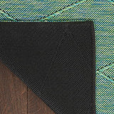 Nourison Practical Solutions Indoor/Outdoor Blue Green 4' x 6' Area -Rug, Easy -Cleaning, Non Shedding, Bed Room, Living Room, Dining Room, Backyard, Deck, Patio (4x6)