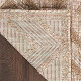 Nourison Versatile Outdoor Natural Beige 2' x 4' Area Rug, Easy Cleaning, Non Shedding, Bed Room, Living Room, Dining Room, Deck, Backyard, Patio (2x4)