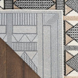 Nourison Nordic Ivory Multicolor 4' x 6' Scandinavian Area Rug - Easy Clean, Non Shedding, Bed Room, Living Room, Dining Room, Kitchen (4' x 6')