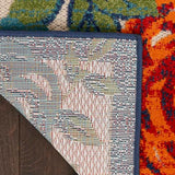 Nourison Aloha 4' x 6' Ivory Multicolor Fabric Outdoor Area Rug (4' x 6')