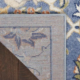 Nourison Home Allur All-over design Light Blue 2'3" x 7'6" Area -Rug, Easy -Cleaning, Non Shedding, Bed Room, Living Room, Dining Room, Kitchen (2x8)
