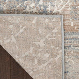 Nourison Splendid Abstract Beige Blue 2'2" x 7'6" Area Rug, Easy Clean, Non Shedding, Bed Room, Living Room, Dining Room, Kitchen (2x8)