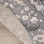 Nourison Elation Transitional Grey 5'3" x Round Area -Rug, Easy -Cleaning, Non Shedding, Bed Room, Living Room, Dining Room, Kitchen (5 Round)