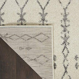 Nourison Passion Bohemian Ivory/Grey 2'2" x 10' Area -Rug, Easy -Cleaning, Non Shedding, Bed Room, Living Room, Dining Room, Kitchen (2x10)