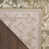 Nourison Grafix Traditional Green 5'3" x 7'3" Area Rug, Easy Clean, Non Shedding, Bed Room, Living Room, Dining Room, Kitchen (5x7)