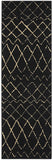 Nourison Grafix Modern Contemporary Black 2'3" x 7'6" Area Rug, (8' Runner)
