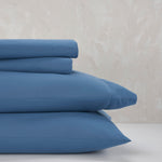 Nourison Dreamscape Solid Blue Queen 4-piece Bedding Sheet Set
