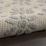 Nourison Palamos Indoor/Outdoor Cream 2'2" x 10' Area Rug, Easy-Cleaning, Non Shedding, Bed Room, Living Room, Dining Room, Backyard, Deck, Patio (2x10)