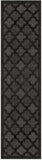 Nourison Easy Care Indoor/Outdoor Charcoal Black 2'2" x 10' Area -Rug, Easy -Cleaning, Non Shedding, Bed Room, Living Room, Dining Room, Backyard, Deck, Patio (2x10)