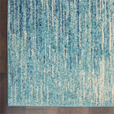 Nourison Passion Abstract Navy/Light Blue 2'2" x 10' Area -Rug, Easy -Cleaning, Non Shedding, Bed Room, Living Room, Dining Room, Kitchen (2x10)