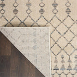 Nourison Royal Moroccan Farmhouse Beige/Grey 2'3" x 10' Area Rug, Easy Cleaning, Non Shedding, Bed Room, Living Room, Dining Room, Kitchen (2x10)