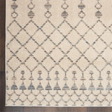 Nourison Royal Moroccan Farmhouse Beige/Grey 2'3" x 12' Area Rug, Easy Cleaning, Non Shedding, Bed Room, Living Room, Dining Room, Kitchen (2x12)