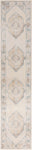 Nourison Astra Machine Washable Ivory Blue 2'2" x 10' Area Rug, Easy Clean, Non Shedding, Bed Room, Living Room, Dining Room, Kitchen (10' Runner)