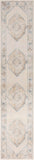 Nourison Astra Machine Washable Ivory Blue 2'2" x 10' Area Rug, Easy Clean, Non Shedding, Bed Room, Living Room, Dining Room, Kitchen (10' Runner)