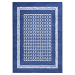 Nourison Whimsicle Geometric Navy 5' x 7' Area Rug, Easy Cleaning, Non Shedding, Bed Room, Living Room, Dining Room, Kitchen (5x7)