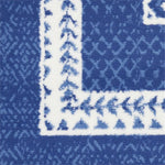Nourison Whimsicle Geometric Navy 5' x 7' Area Rug, Easy Cleaning, Non Shedding, Bed Room, Living Room, Dining Room, Kitchen (5x7)
