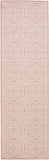 Nourison Jubilant 6' Runner Ivory Pink Fabric Transitional Area Rug