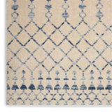 Nourison Royal Moroccan Farmhouse Beige Blue 2'3" x 12' Area Rug, Easy Cleaning, Non Shedding, Bed Room, Living Room, Dining Room, Kitchen (2x12)
