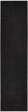 Nourison Essentials Indoor/Outdoor Black 2'2" x 12' Area Rug, Easy Cleaning, Non Shedding, Bed Room, Living Room, Dining Room, Backyard, Deck, Patio (2x12)