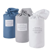 Nourison Dreamscape Solid Blue Queen 4-piece Bedding Sheet Set