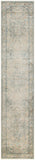 Nourison Astra Machine Washable Traditional Light Blue 2'2" x 10' Area -rug, Easy -cleaning, Non Shedding, Bed Room, Living Room, Dining Room, Kitchen (2x10)