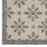 Nourison Palamos Indoor/Outdoor Cream 2'2" x 10' Area Rug, Easy-Cleaning, Non Shedding, Bed Room, Living Room, Dining Room, Backyard, Deck, Patio (2x10)